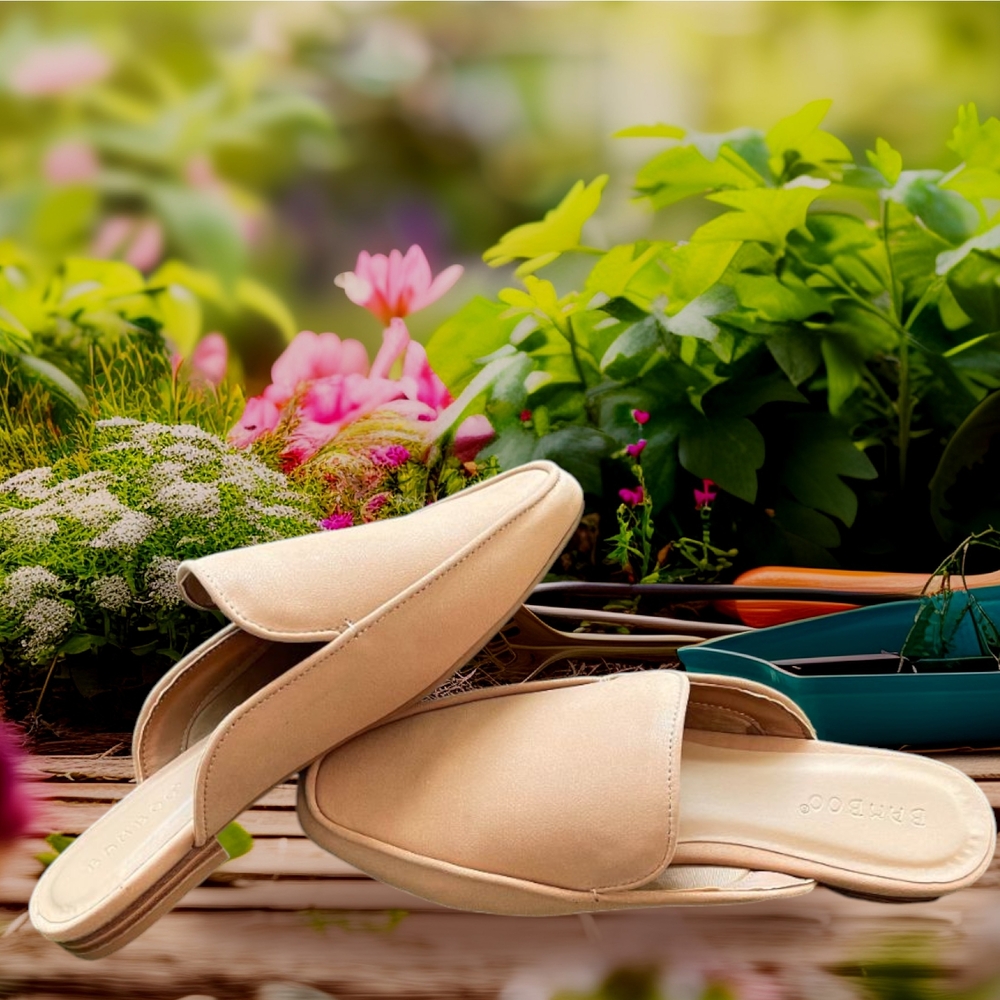 BAMBOO Cream Slip-On Women's Shoes